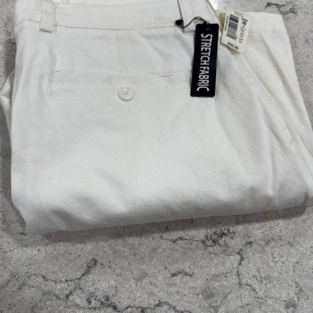 White Stretch Fabric Men's shorts